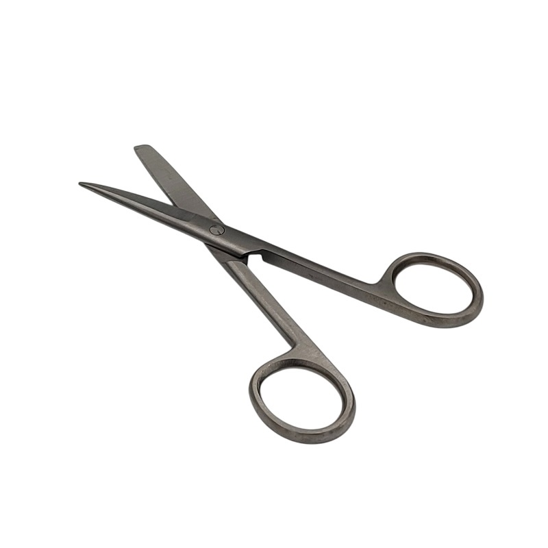 Ножиці операційні, прямі, з одним гострим кінцем, 115 мм